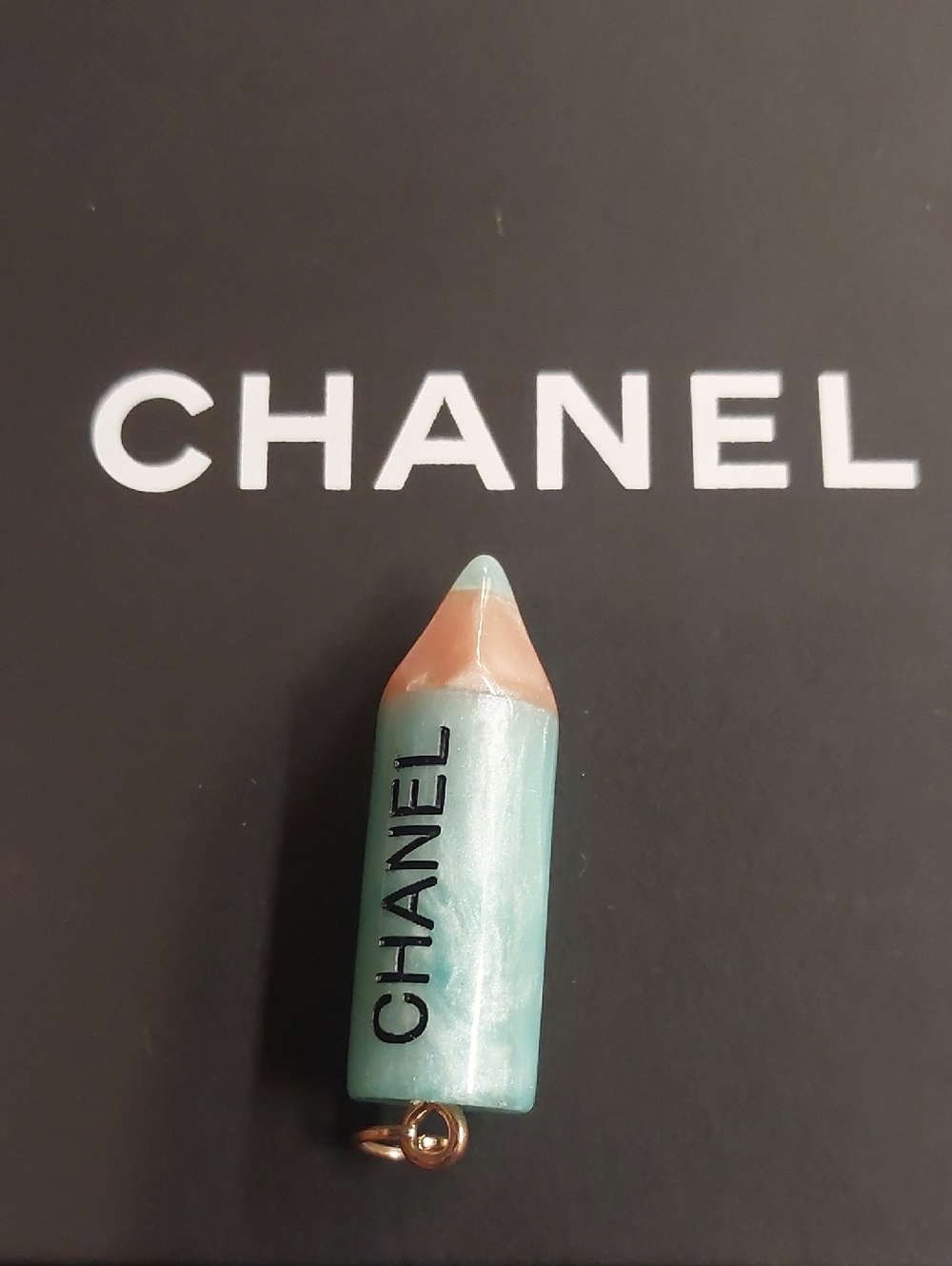 CC Boutique Aqua Pencil Charm Pendant